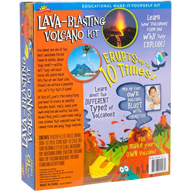 Scientific Explorer Lava-Blasting Volcano Kit - - Fat Brain Toys