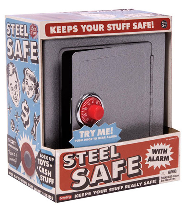 Treasure Keeper Steel Safe - Silver - - Fat Brain Toys