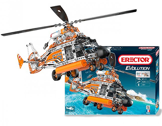 Erector Evolution - Helicopter - - Fat Brain Toys