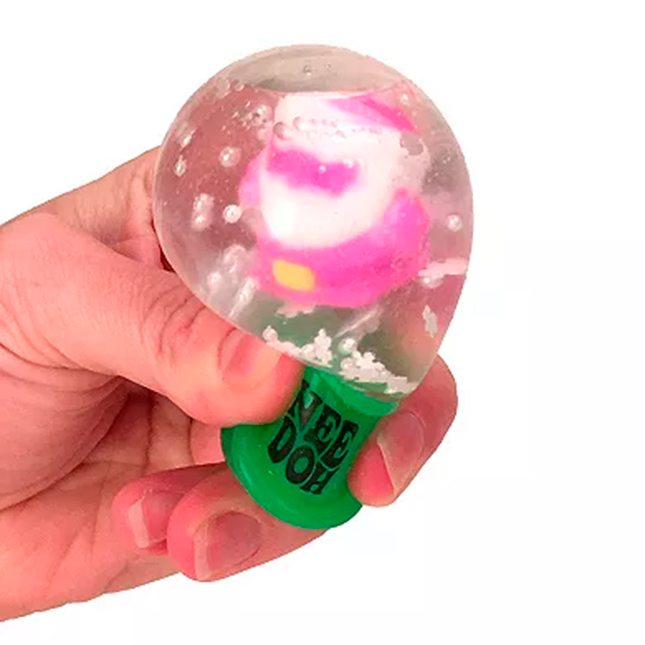 NeeDoh Squeeze Squish! Squishmas Groovy The Glowman - Glows In The Dark Crunches Dust Like Snow Ages 3