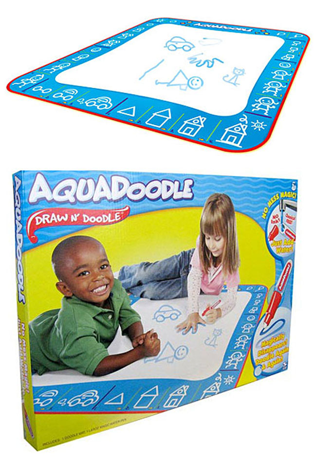Aquadoodle Draw N' Doodle Jumbo Deluxe Drawing Mat Set, 28.5 x 28.5