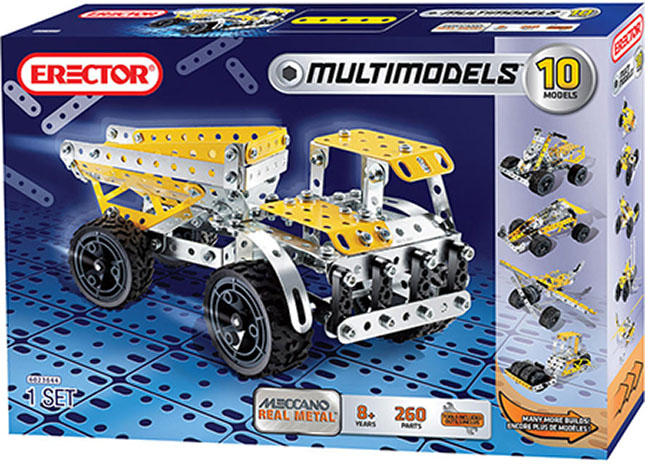  Meccano Erector, 10 in 1 Model Race Truck Building Set