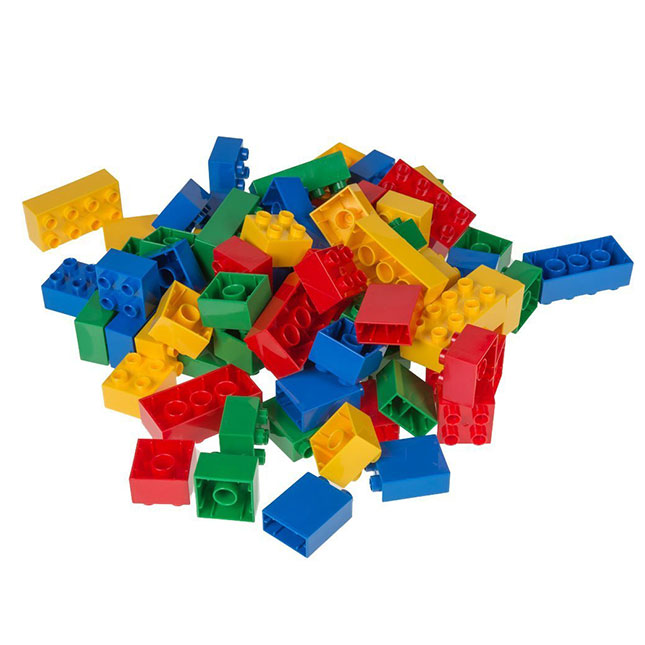 84 Piece Big Briks Set - Basic Colors - - Fat Brain Toys