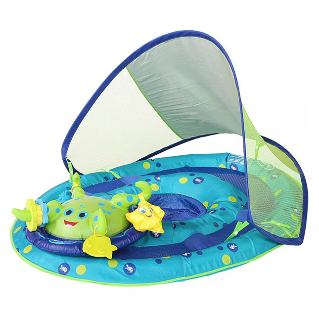 Baby Spring Float Activity Center with Canopy Octopus