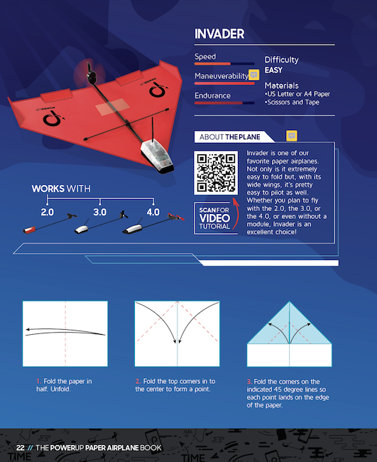 PowerUp Paper Airplane Book - Home Science Tools