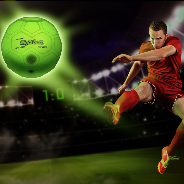 Nightball Inflated Soccer Ball Green Best for Ages 8 to 11