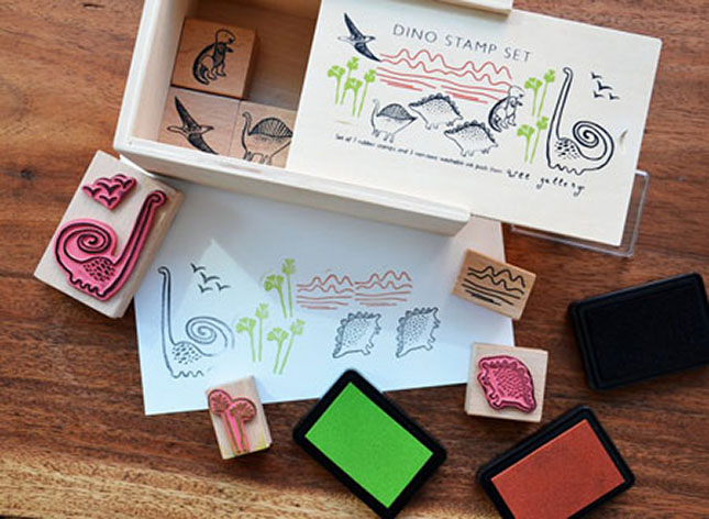 Dino Stamp Set - - Fat Brain Toys