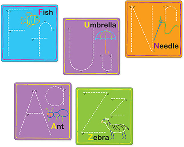 wikki stix alphabet cards fat brain toys