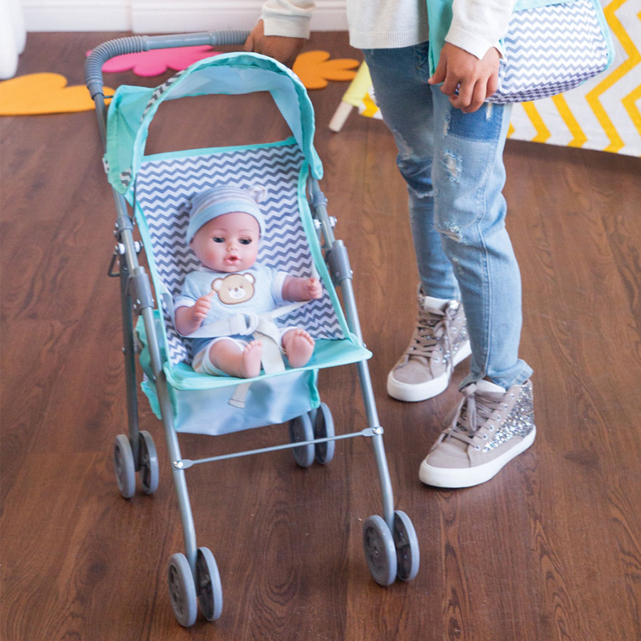 ZigZag Medium Shade Umbrella Stroller Fat Brain Toys