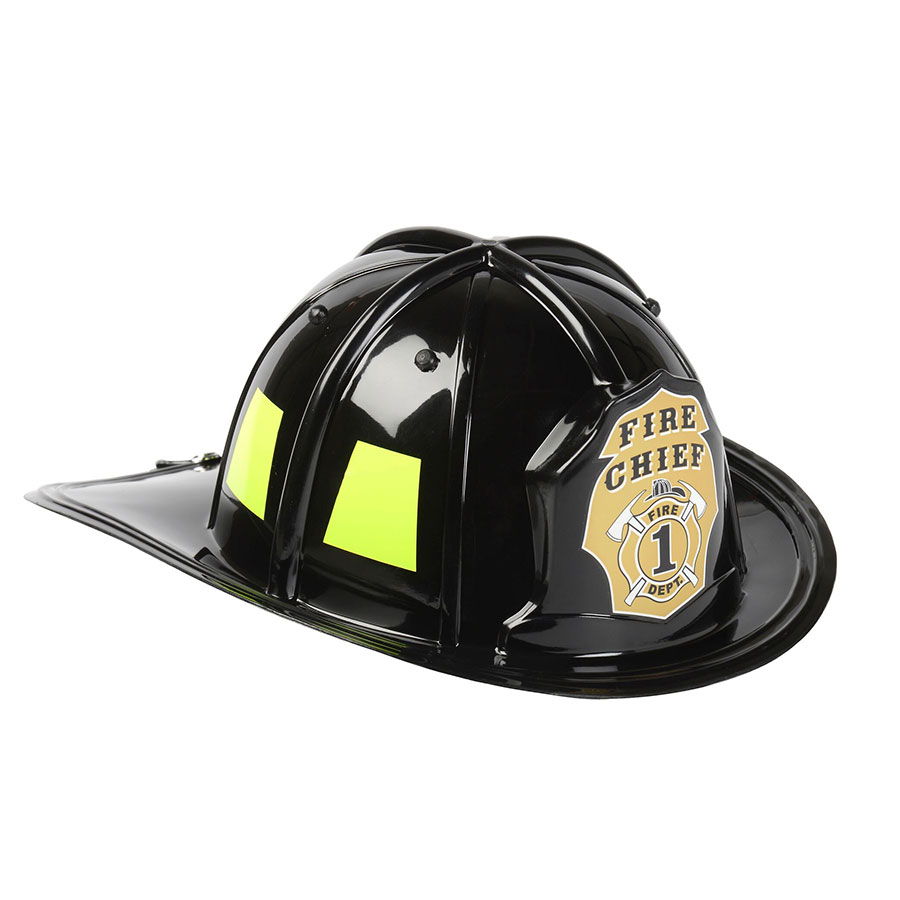 Jr. Firefighter Helmet - Black - Best for Ages 3 to 10