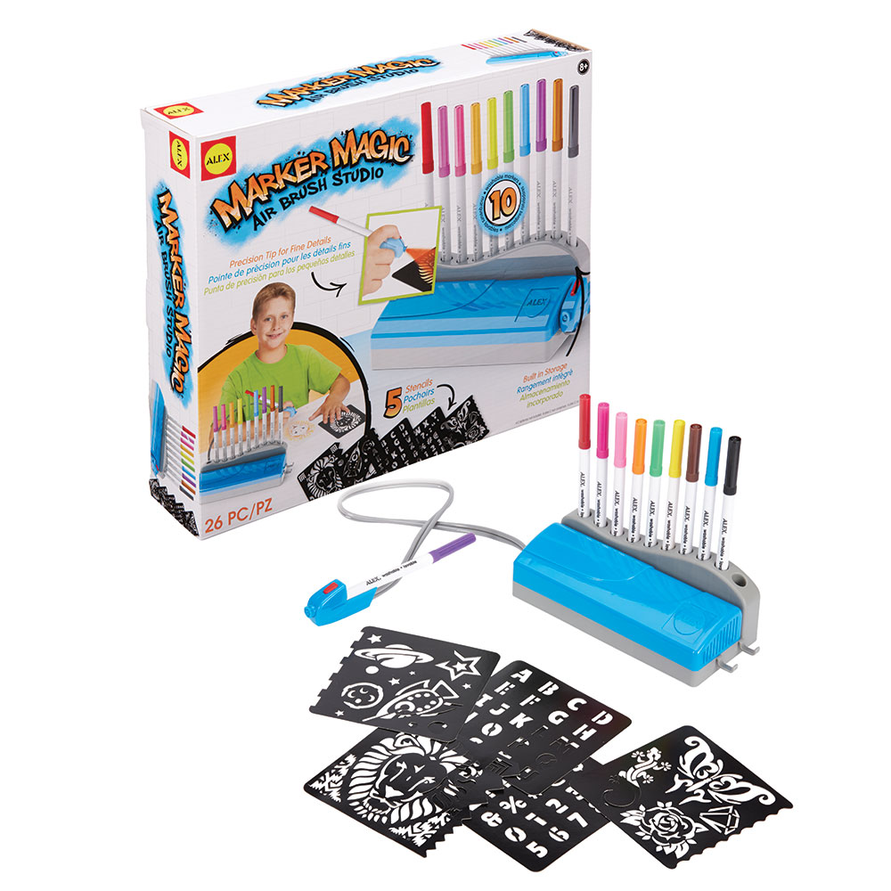 Marker Magic Air Brush Studio Fat Brain Toys