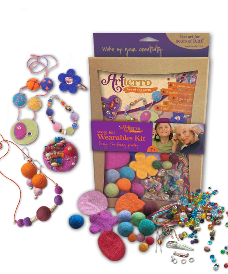 Wool Felt Jewelry Kit Fat Brain Toys