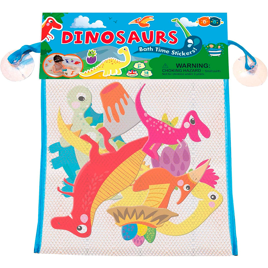 Buddy & Barney Dinosaurier Badeaufkleber – 33-teiliges Set, Wasserfester Spaß Für Kinder Ab 1 Jahr