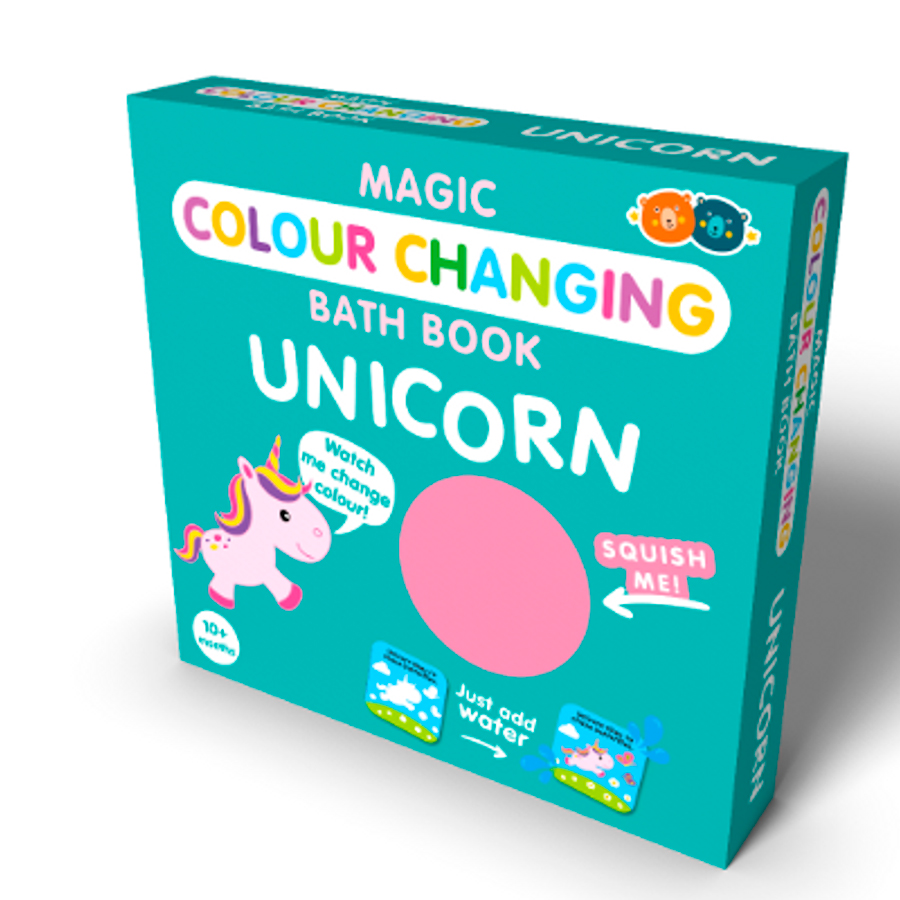 Color Changing Bath Book Unicorn Best for Ages 1 to 3