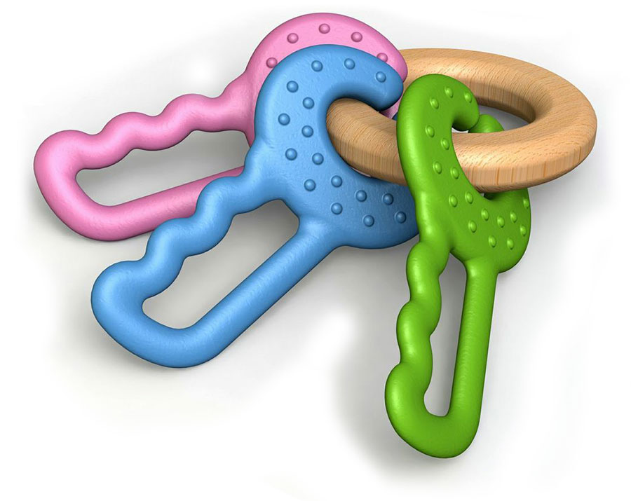 Green Keys Clutching Toy Fat Brain Toys