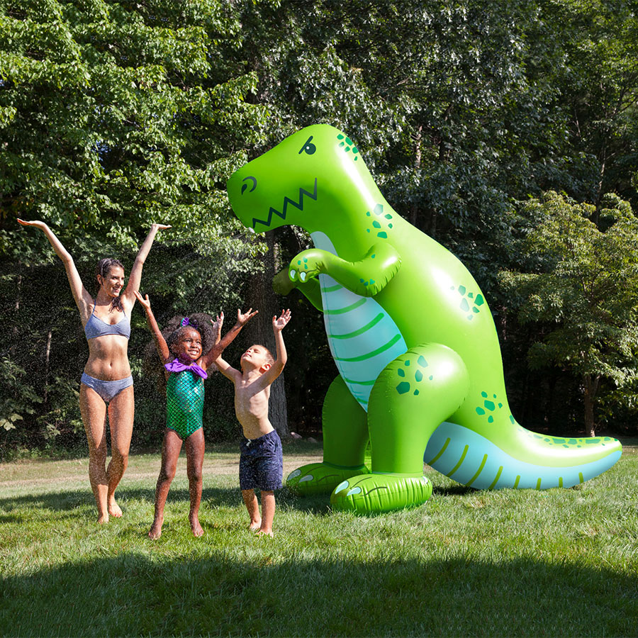 dinosaur blow up sprinkler