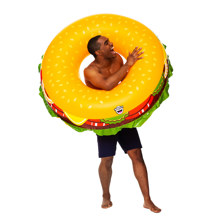 Giant Cheeseburger Pool Float - - Fat Brain Toys