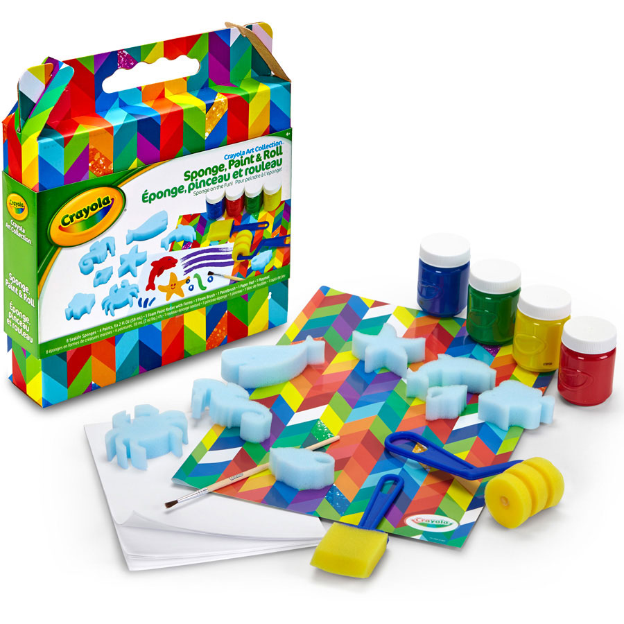 Crayola Art Collection Sponge Painting Fat Brain Toys