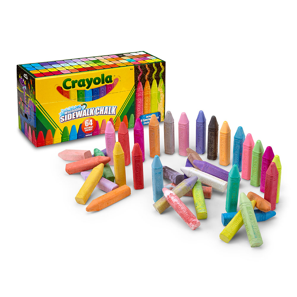 Ultimate Washable Sidewalk Chalk Collection - 64 ct