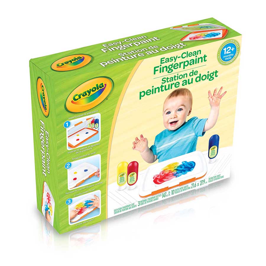 Easy Clean Finger Paint Set Fat Brain Toys