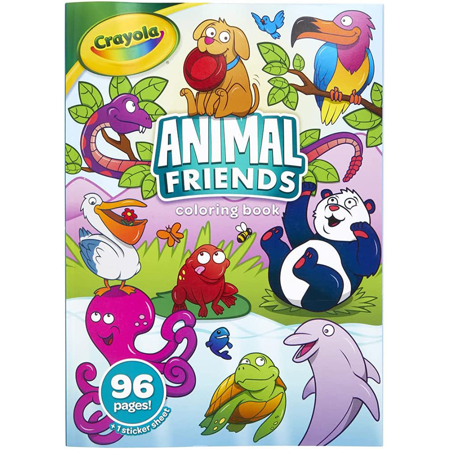 Animal Friends Coloring Book 96 pg Fat Brain Toys