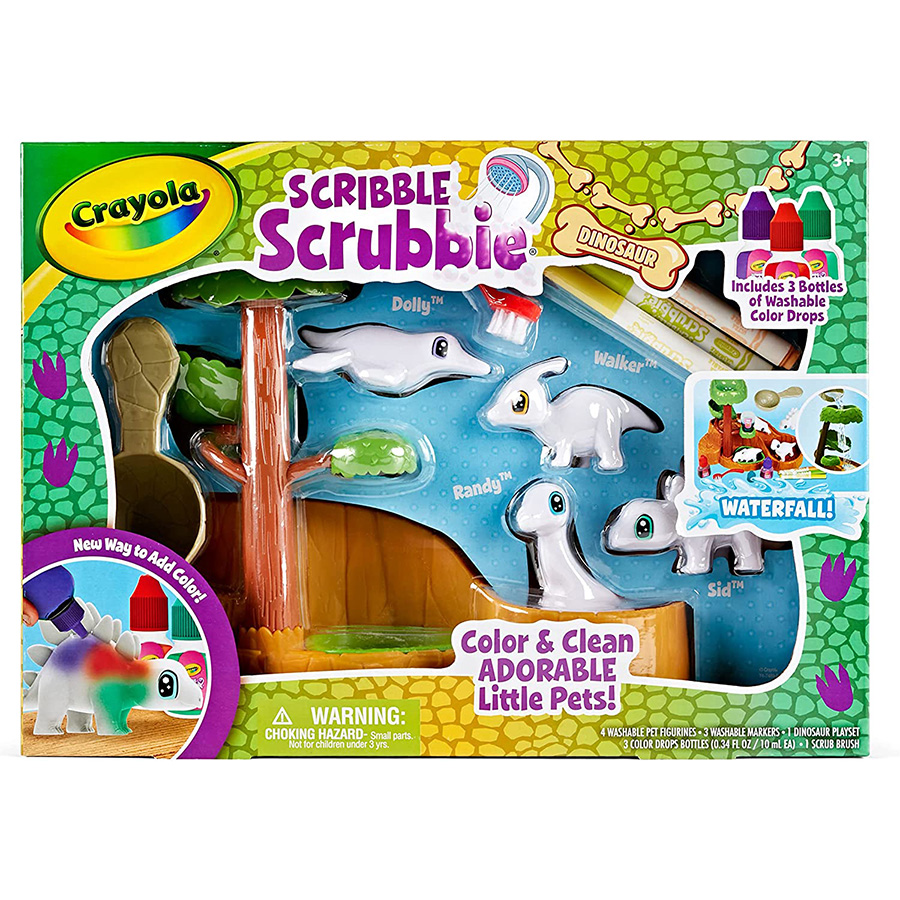 Scribble Scrubbie Pets Dinosaur Waterfall - Best for Ages 3 to 8