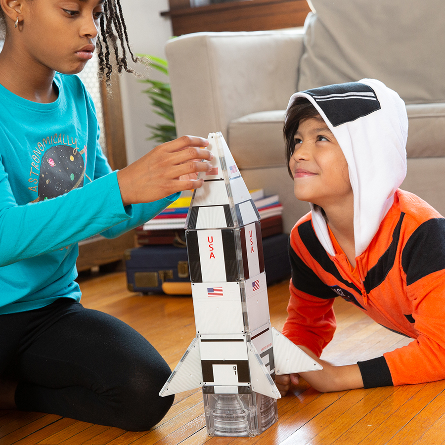 Galaxy Spaceship MagnaTiles Structures Best for Ages 3 to 8