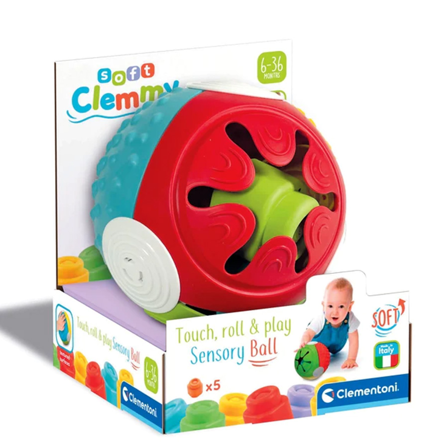 Soft Clemmy Touch & Play Sensory Ball - - Fat Brain Toys