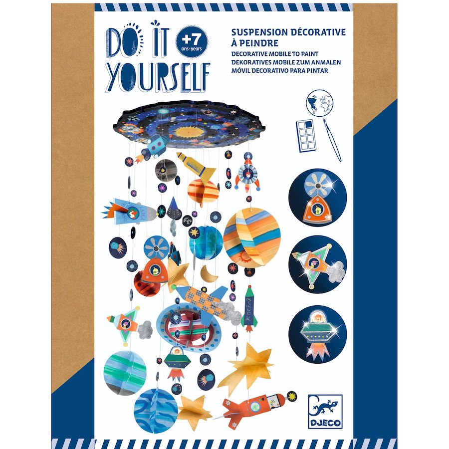 Do It Yourself Solar System Mobile Kit Best for Ages 7 to 12