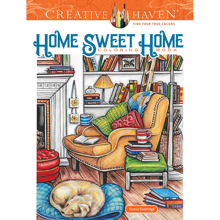 Creative Haven Home Sweet Home Coloring Book Best for Ages 3 to 12