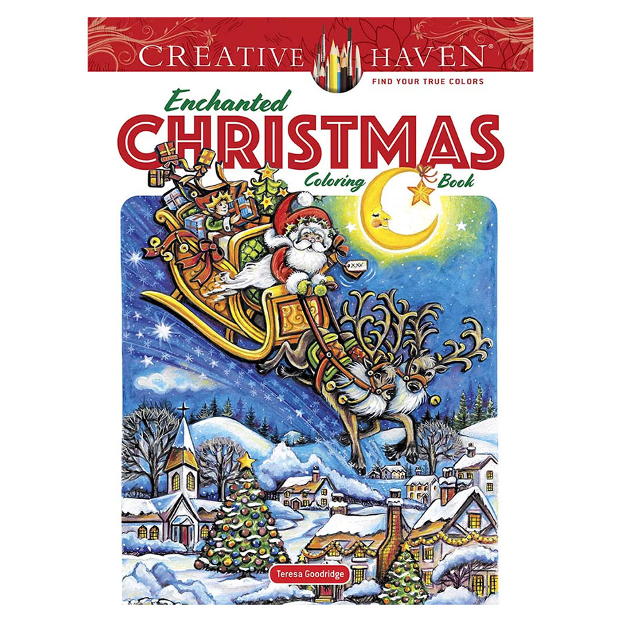 Creative Haven Enchanted Christmas Coloring Book