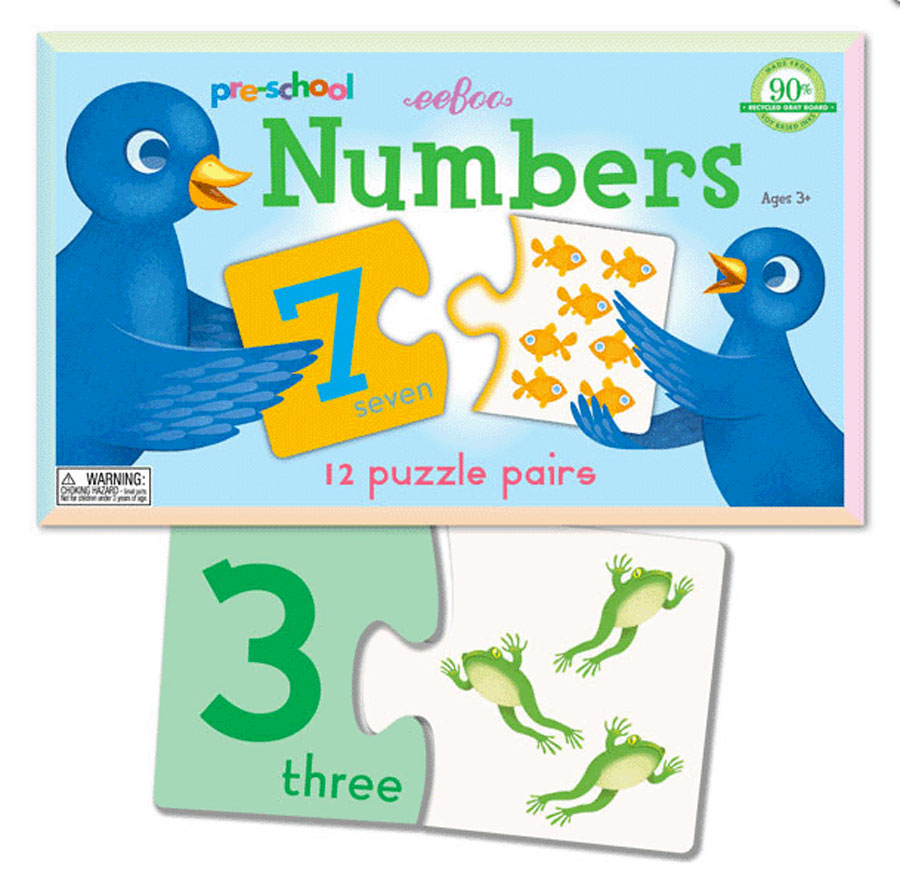 Numbers Puzzle Pairs - - Fat Brain Toys