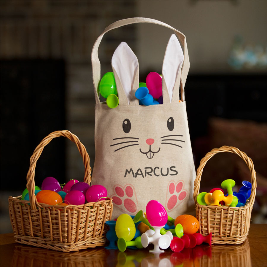 Personalized Easter Bag with Ears - - Fat Brain Toys