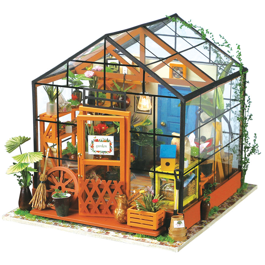 DIY Miniature Model Kit Gracie's Greenhouse Fat Brain Toys
