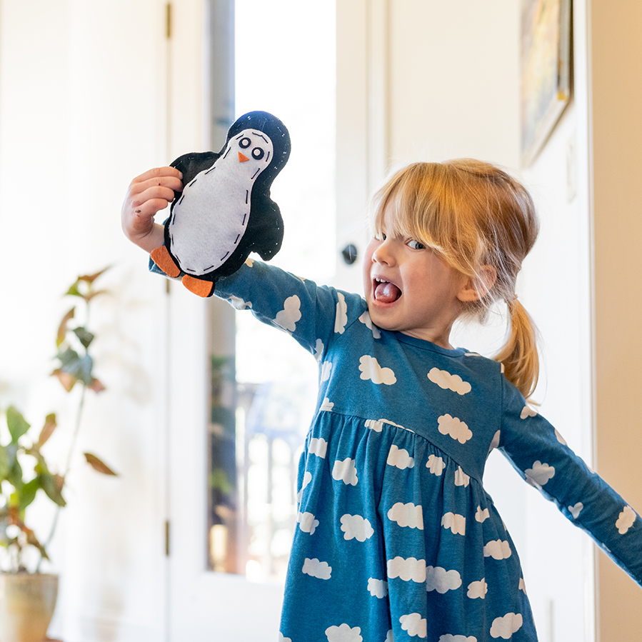 Surprise Ride - Sew a Stuffed Penguin Activity Kit - - Fat Brain Toys