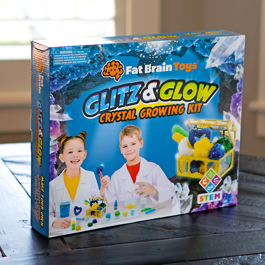 Glitz & Glow Crystal Growing Kit Fat Brain Toys