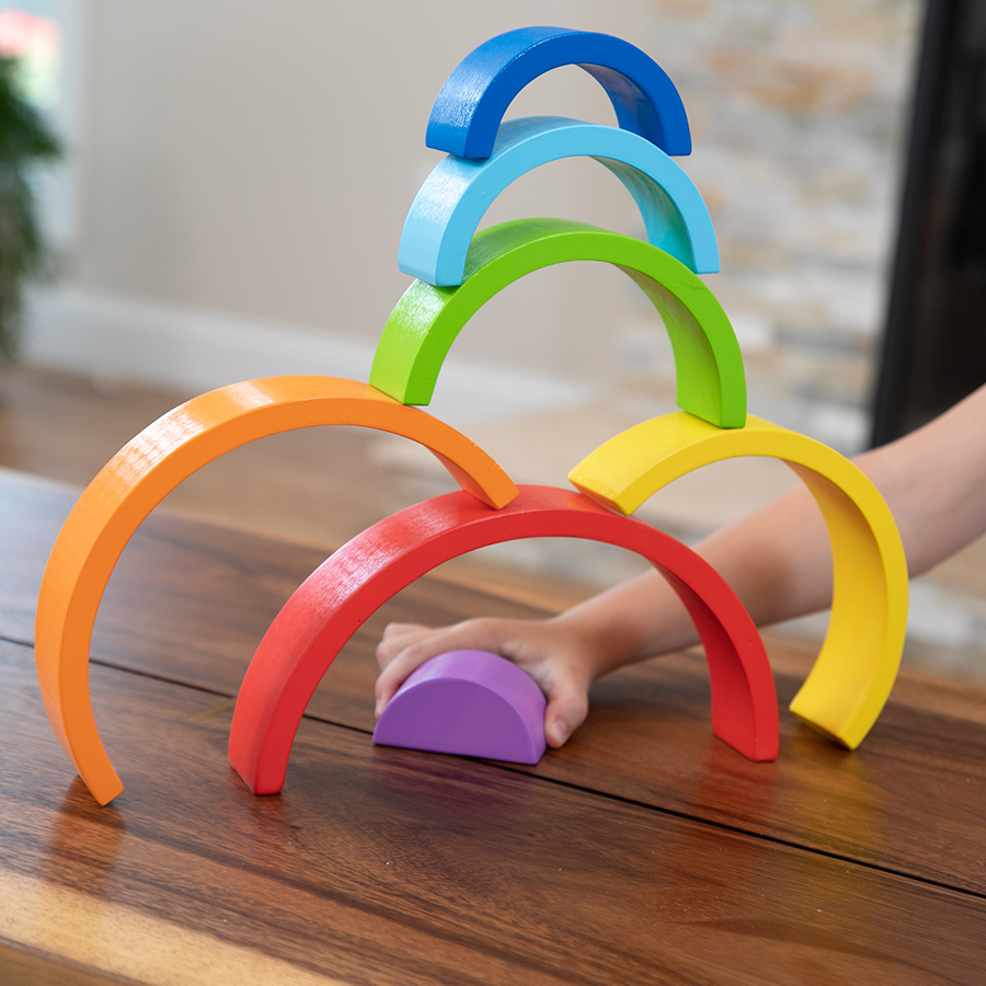 Rainbow Arches Stack and Play Baby Gear Fat Brain Baby
