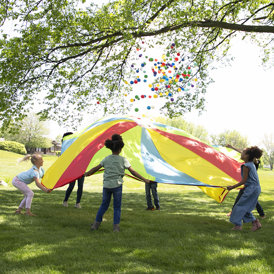 Up We Go! Giant Parachute and Ball Combo Pack Fat Brain Toys