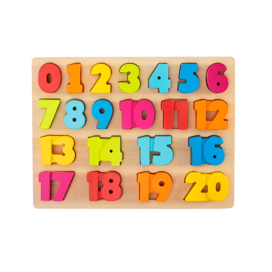 Watch Me Count! Chunky 0-20 Puzzle - - Fat Brain Toys