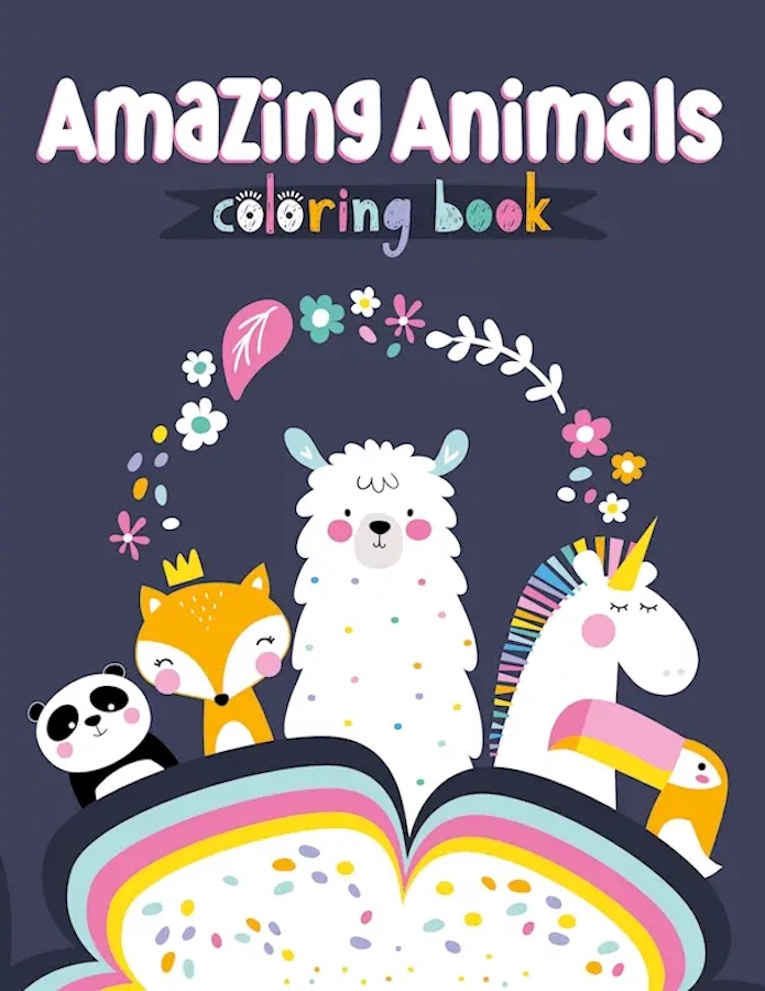 Amazing Animals Coloring Book Fat Brain Toys