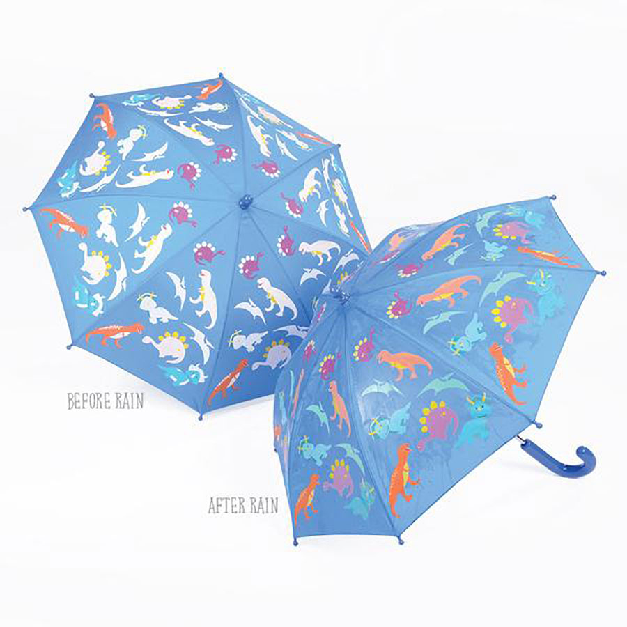 Parapluie Magique Changeant De Couleur Avec Dinosaures - Neuf, Pour Enfants, Taille Unique