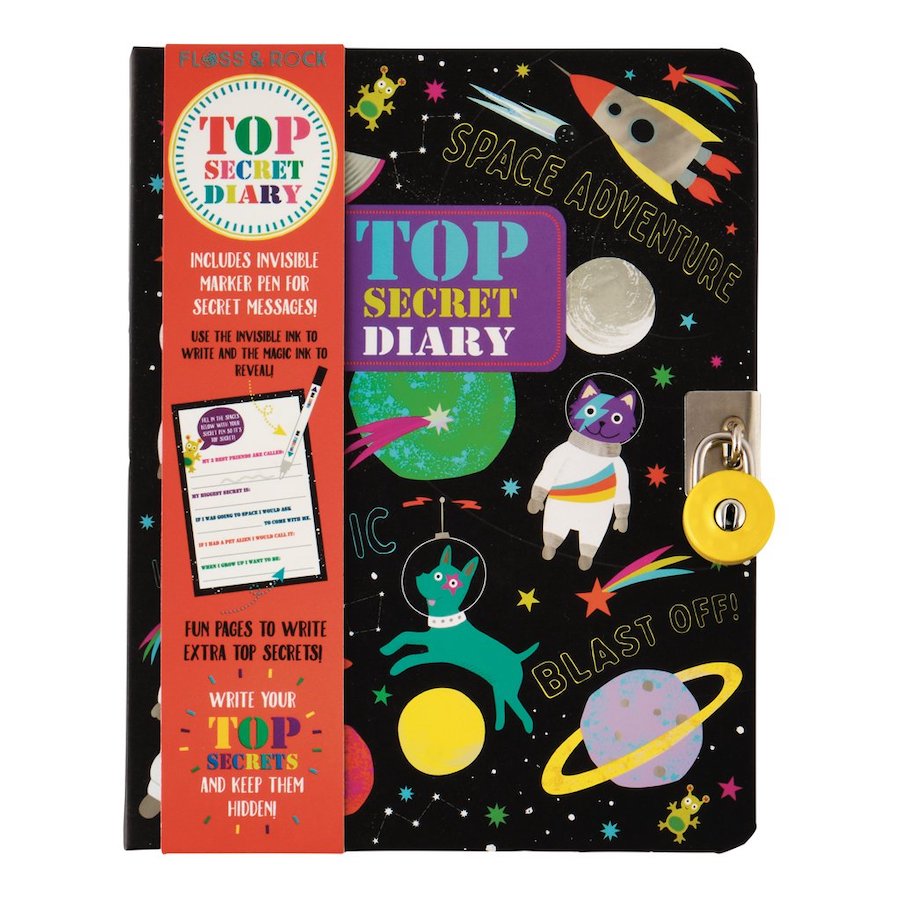 Space Top Secret Lockable Diary Fat Brain Toys