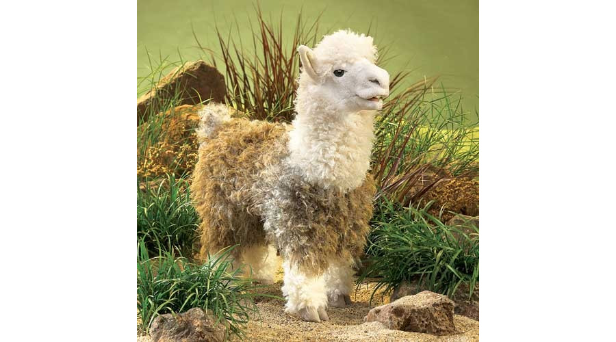 Alpaca Puppet - - Fat Brain Toys