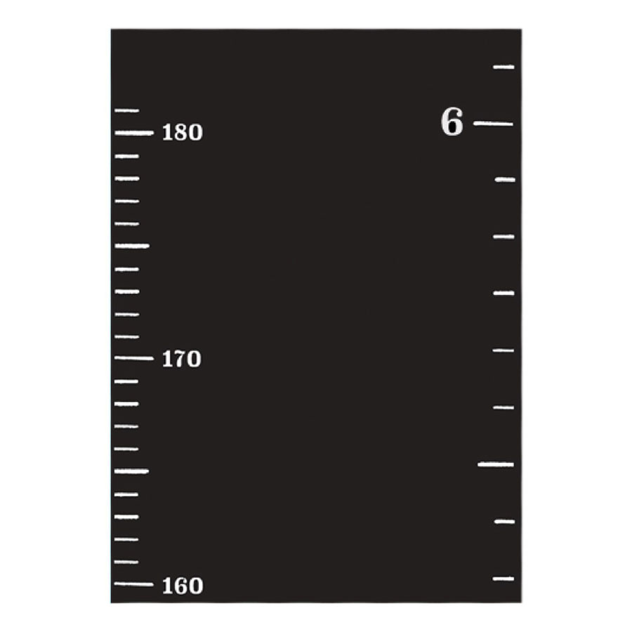 Chalkboard Growth Chart Vinyl Wall Decal