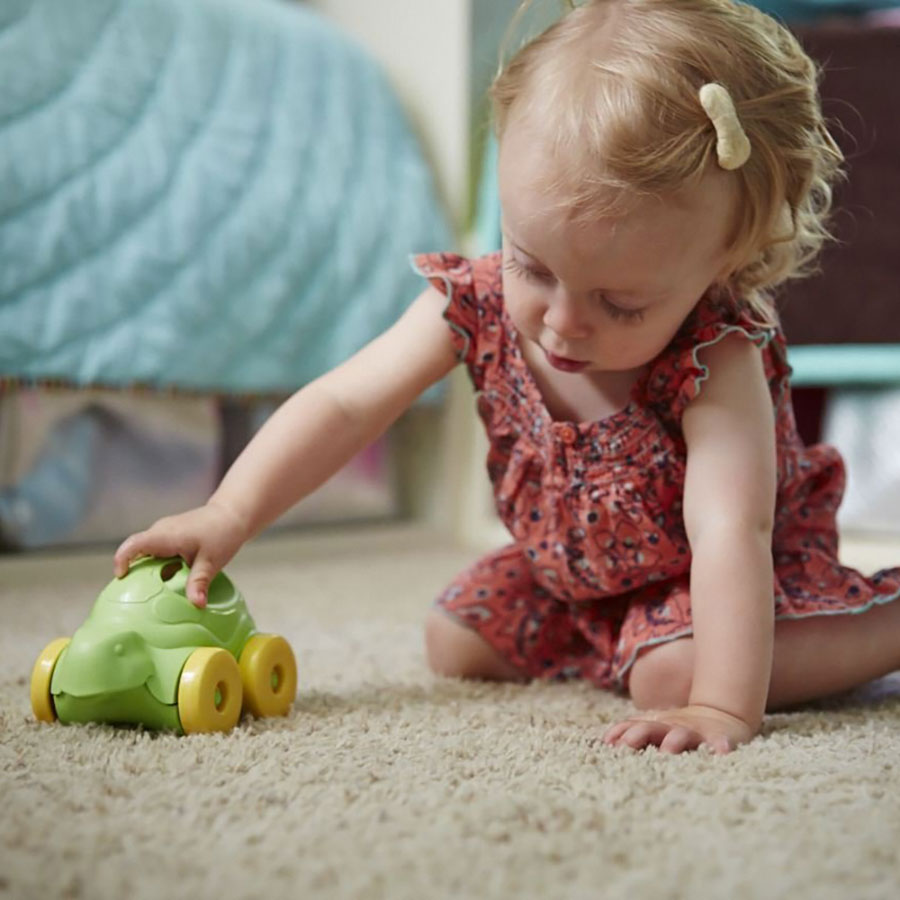 Green Toys TurtleonWheels Push Toy Fat Brain Toys