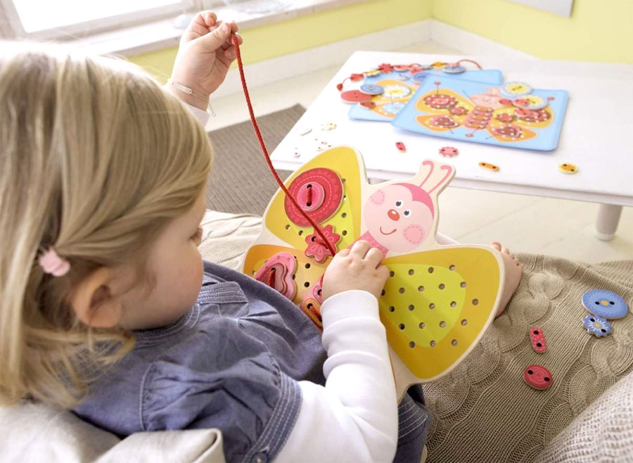 Butterfly Threading Game Fat Brain Toys