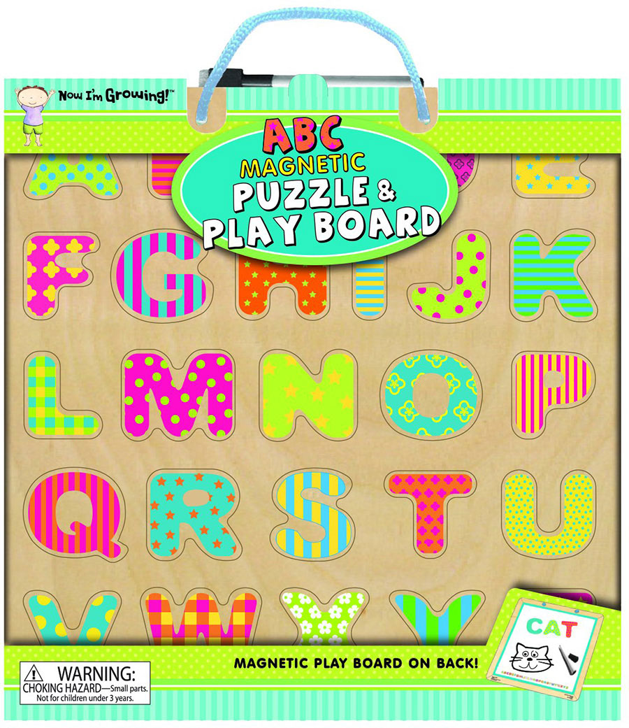 Now I'm Growing ABC Magnetic Puzzle & Play Board - - Fat Brain Toys