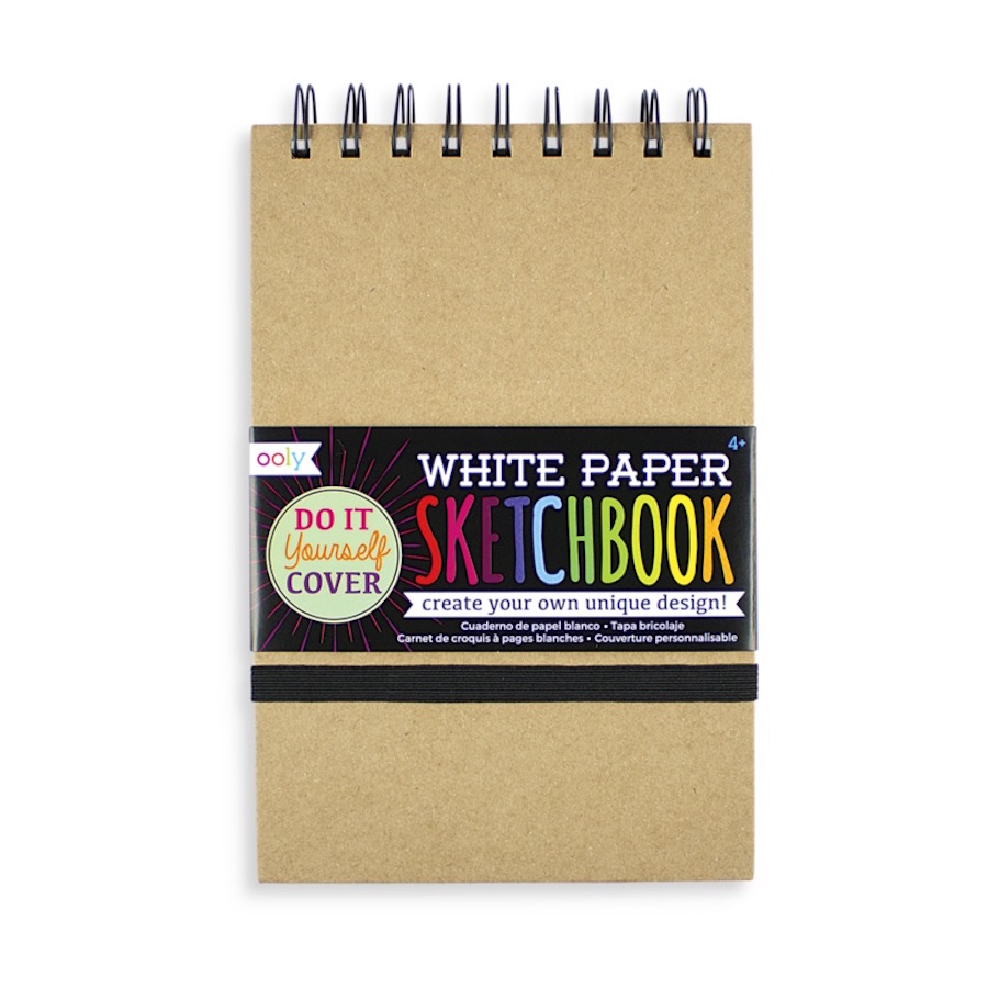 White DIY Cover Sketchbook Best Arts & Crafts for Ages 4 to 12