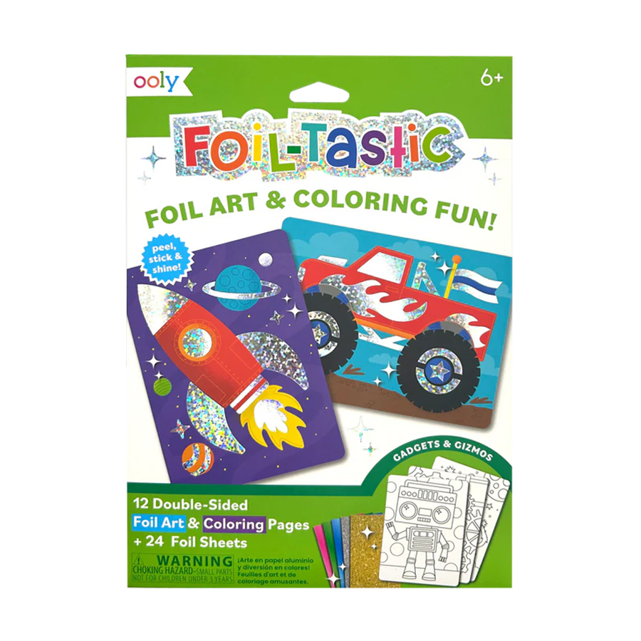 Foil Fun Art Kit Für Kinder - Wiederverwendbare Tier Folien Kunst | DIY Bastelset Ohne Chaos