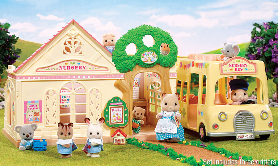 Calico Critters Forest Nursery Gift Set Fat Brain Toys